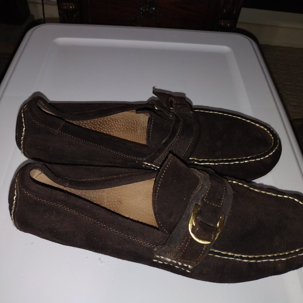 Polo Ralph Laren Alante Brown Suede with Side Buckle